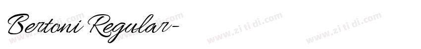 Bertoni Regular字体转换 Bertoni Regular字体转换